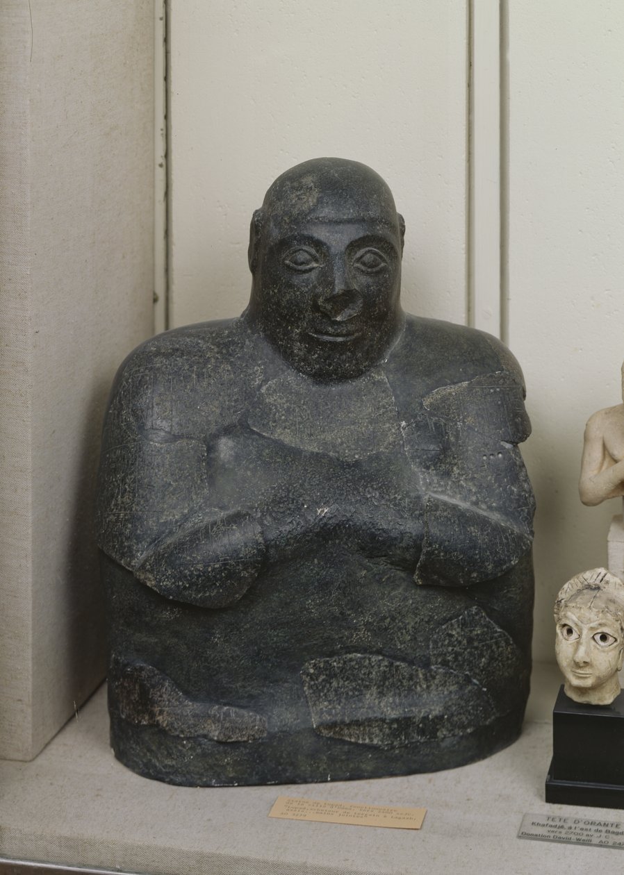 Lupad buste, een ambtenaar van de stad Umma door Mesopotamian