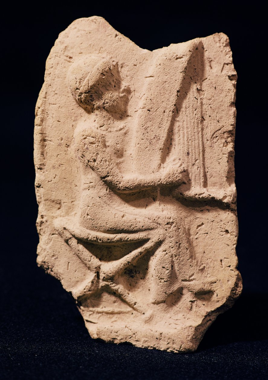 Harp speler, 1830-1600 v.Chr. door Mesopotamian