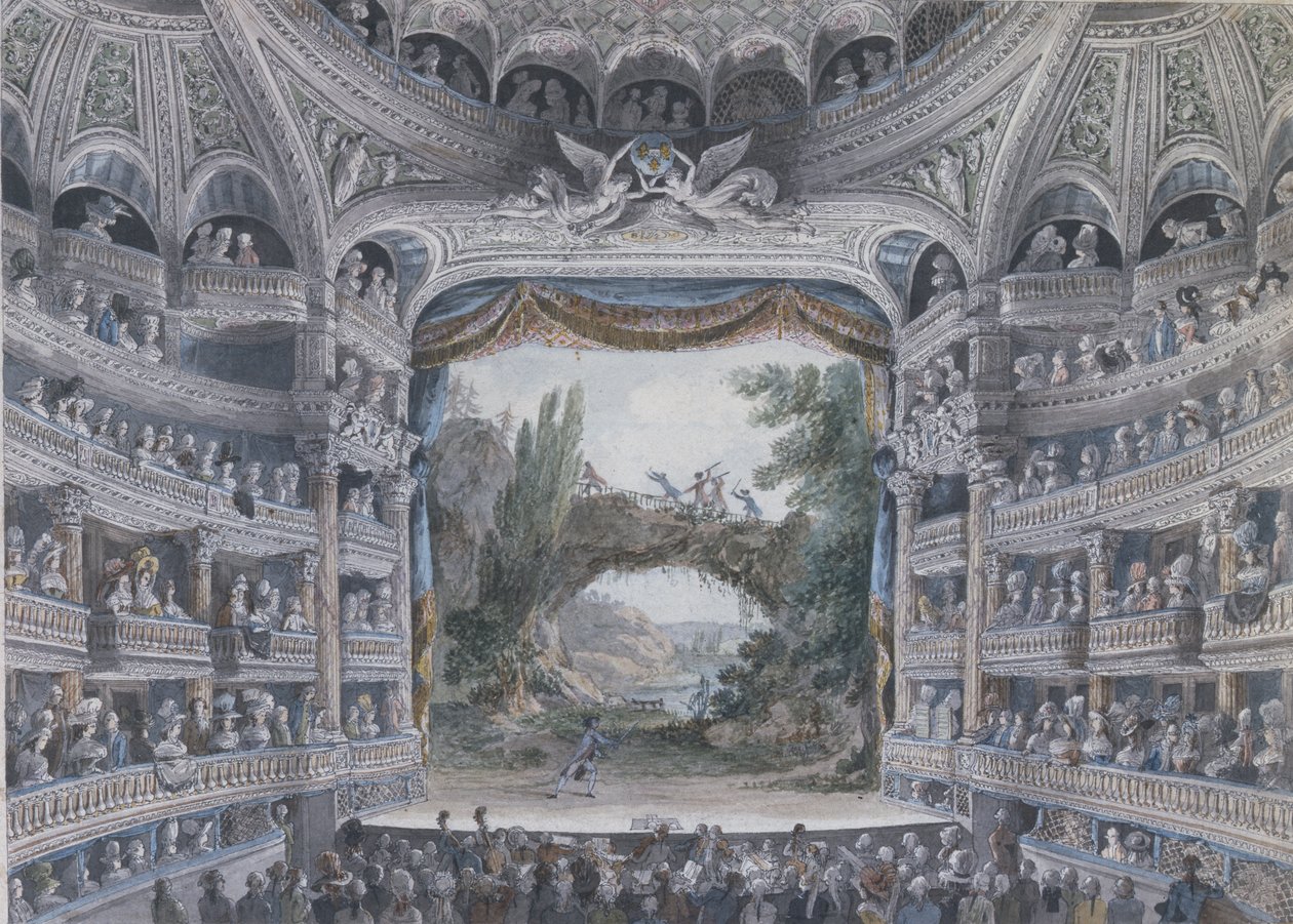 De Comedie Francaise, ca. 1791 door Meunier