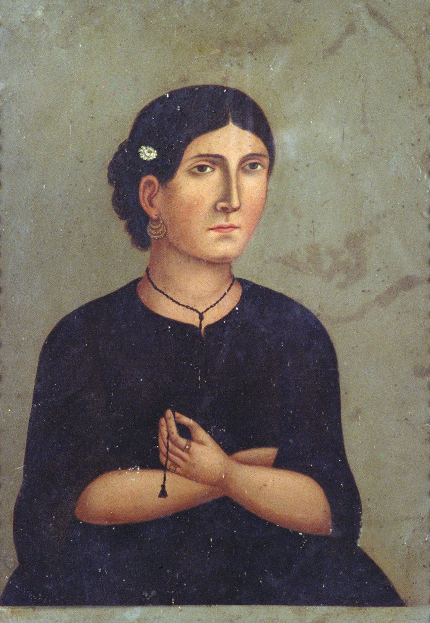 Portret, midden 19e eeuw door Mexican School