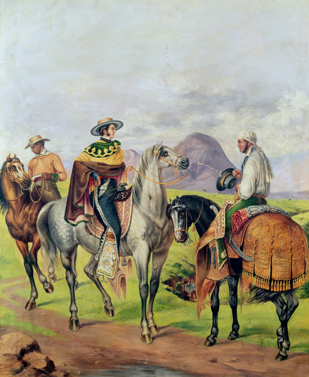 Ranchers door Mexican School