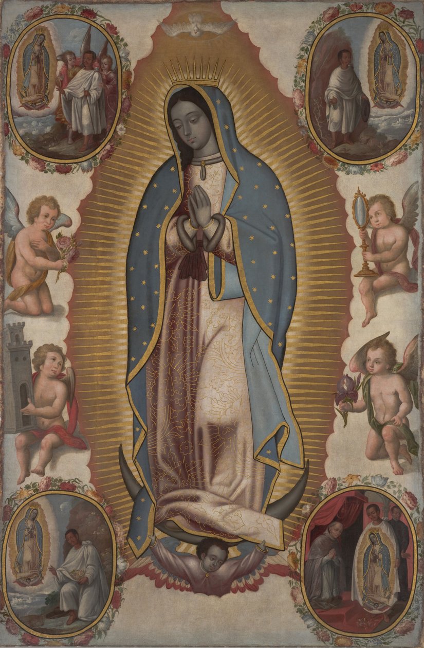 Maagd van Guadalupe, c.1700 door Mexican School