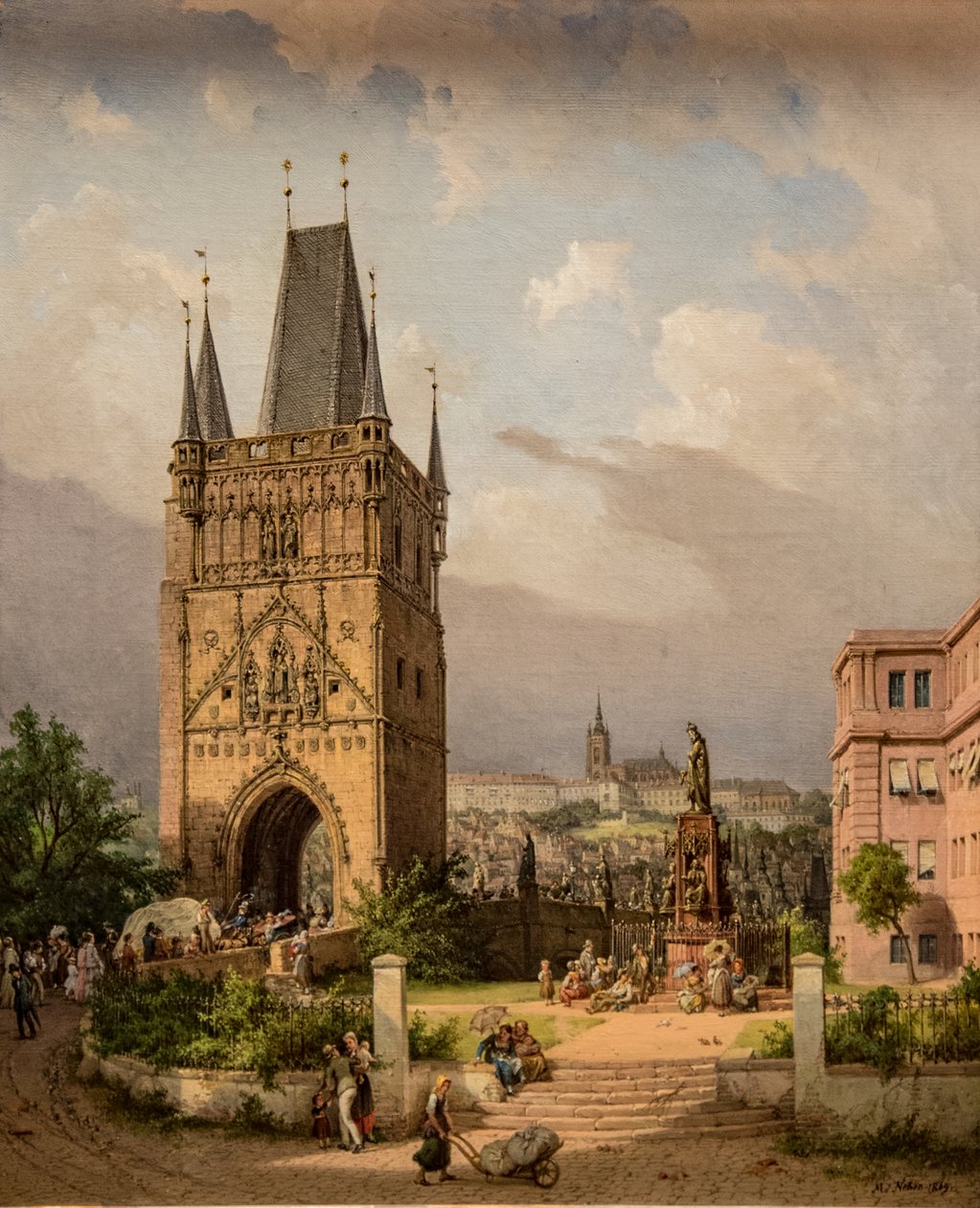 Uitzicht op de Hradschin door Michael Neher