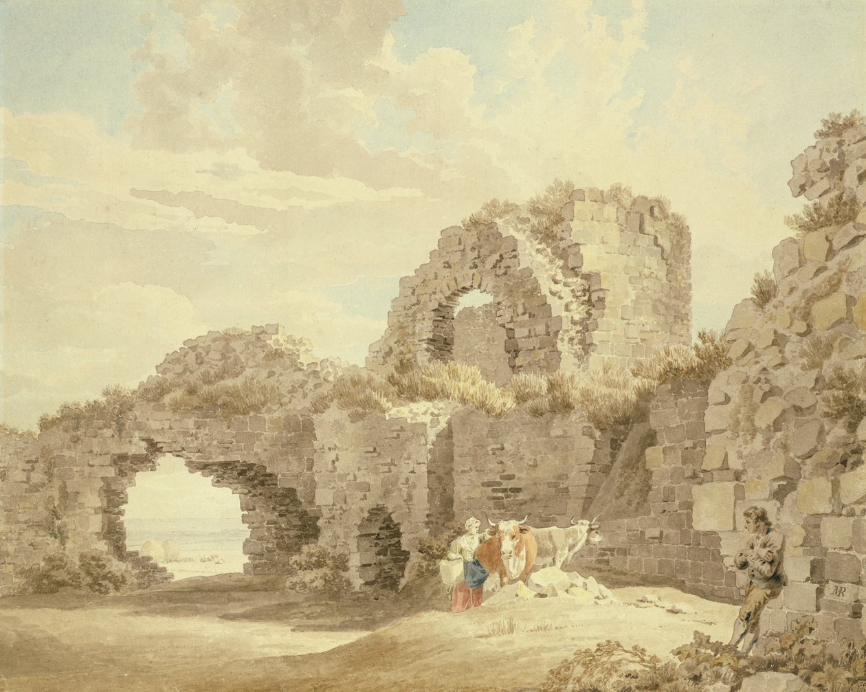 Ruïnes van Pevensey Castle door Michael Rooker