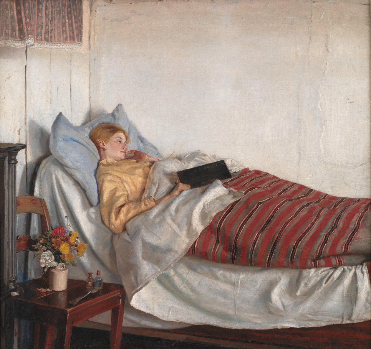 Het Zieke Meisje door Michael Ancher