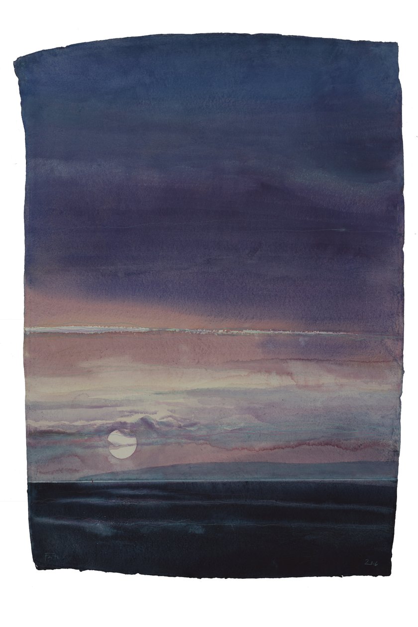 Zonsondergang over eiland door Michael Frith