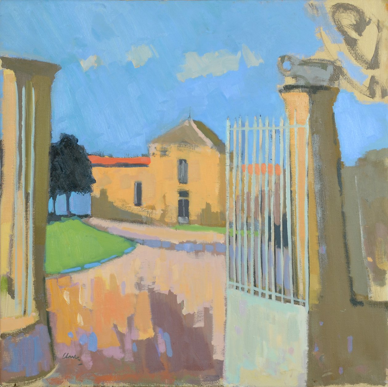 Bages, Frankrijk, 2017 (olieverf op linnen) door Michael G. Clark