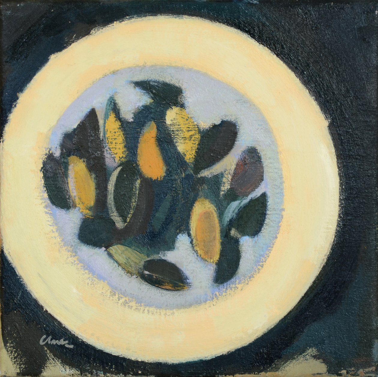 Moules, 2017 (olieverf op linnen) door Michael G. Clark