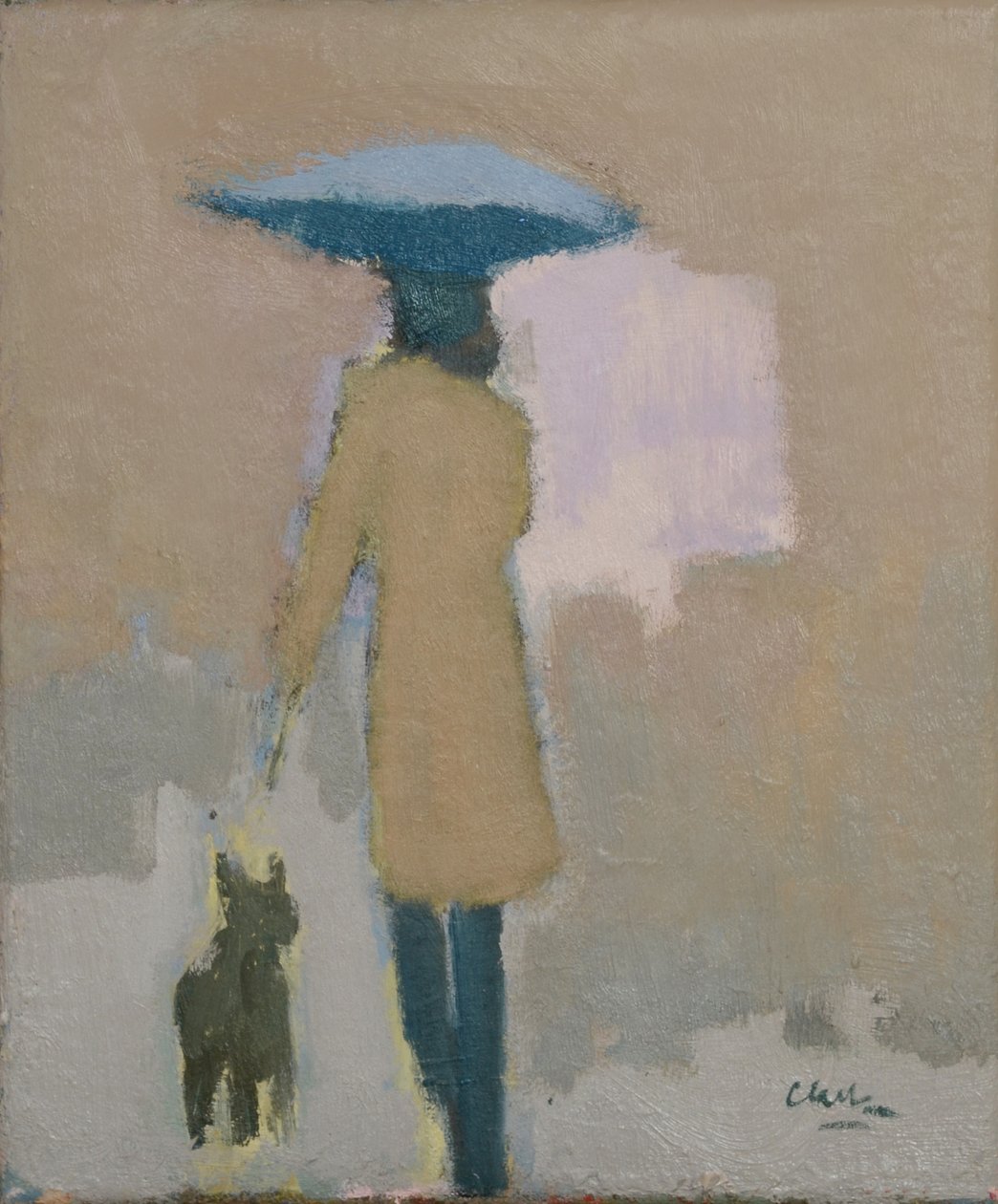 Parijzenaar, 2017 (olieverf op linnen) door Michael G. Clark