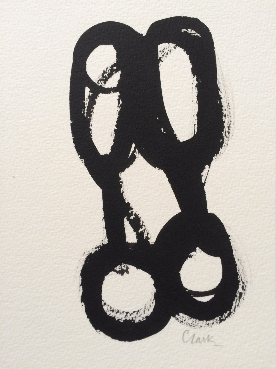 Salut, 2016 (inkt op papier) door Michael G. Clark