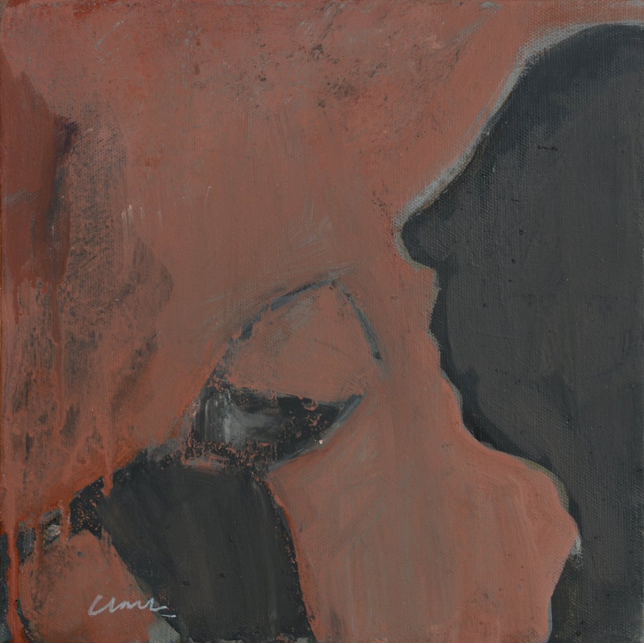 Slabbetje wijn, 2016 (acryl op doek) door Michael G. Clark