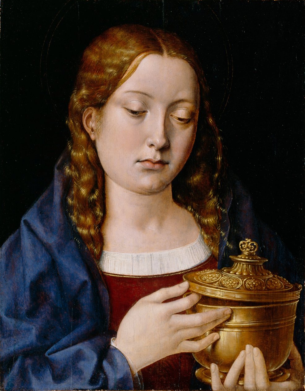 Catherine van Aragon als de Magdalena door Michael Sittow