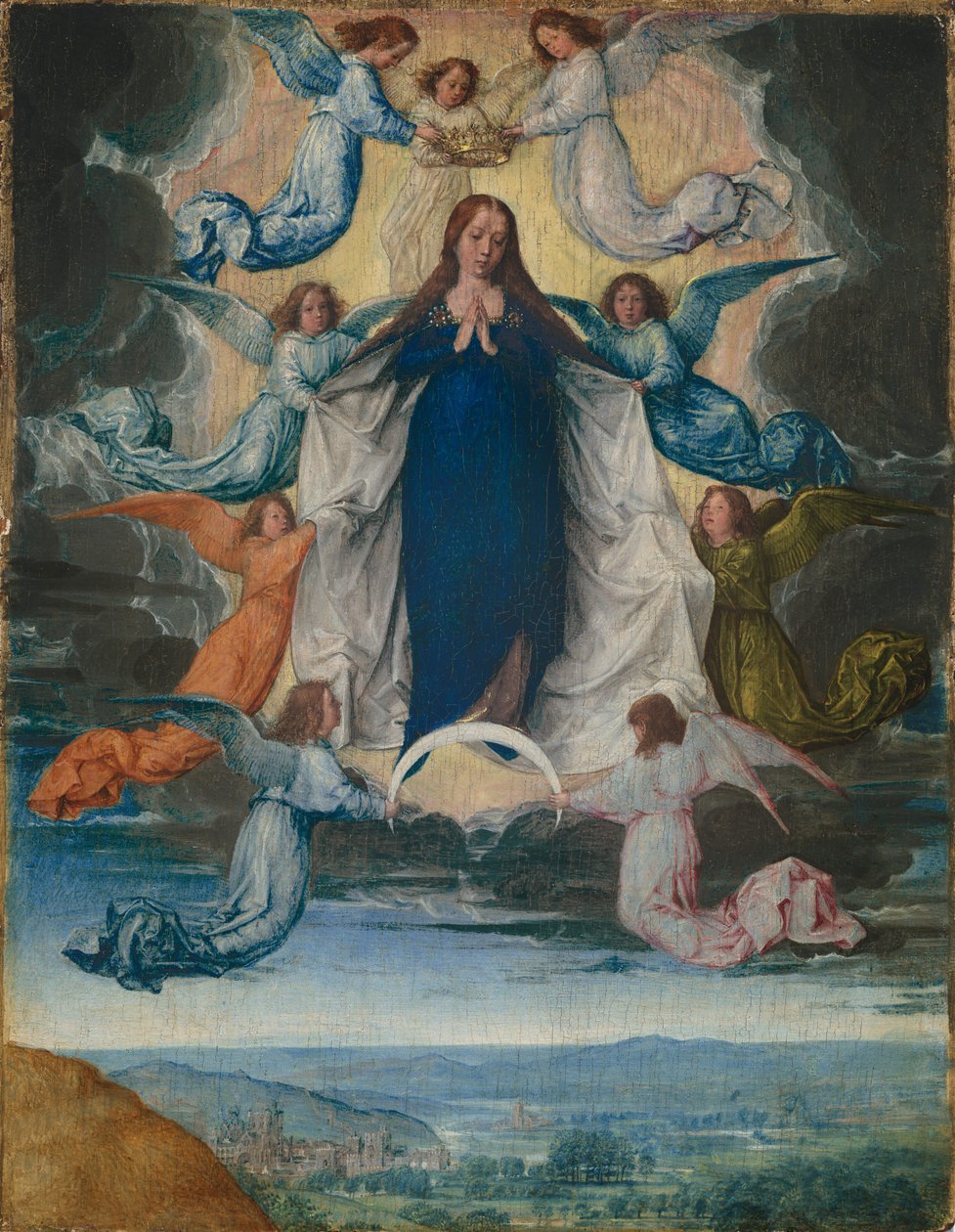 De Tenhemelopneming van de Maagd, c. 1500 door Michael Sittow