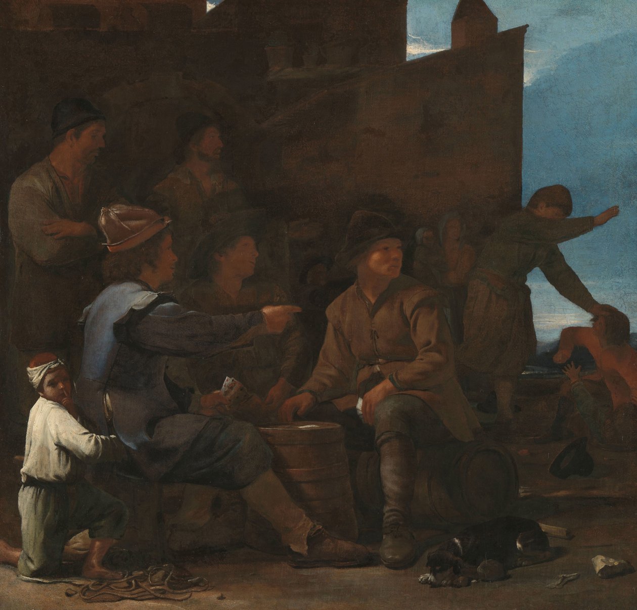 De kaartspelers door Michael Sweerts