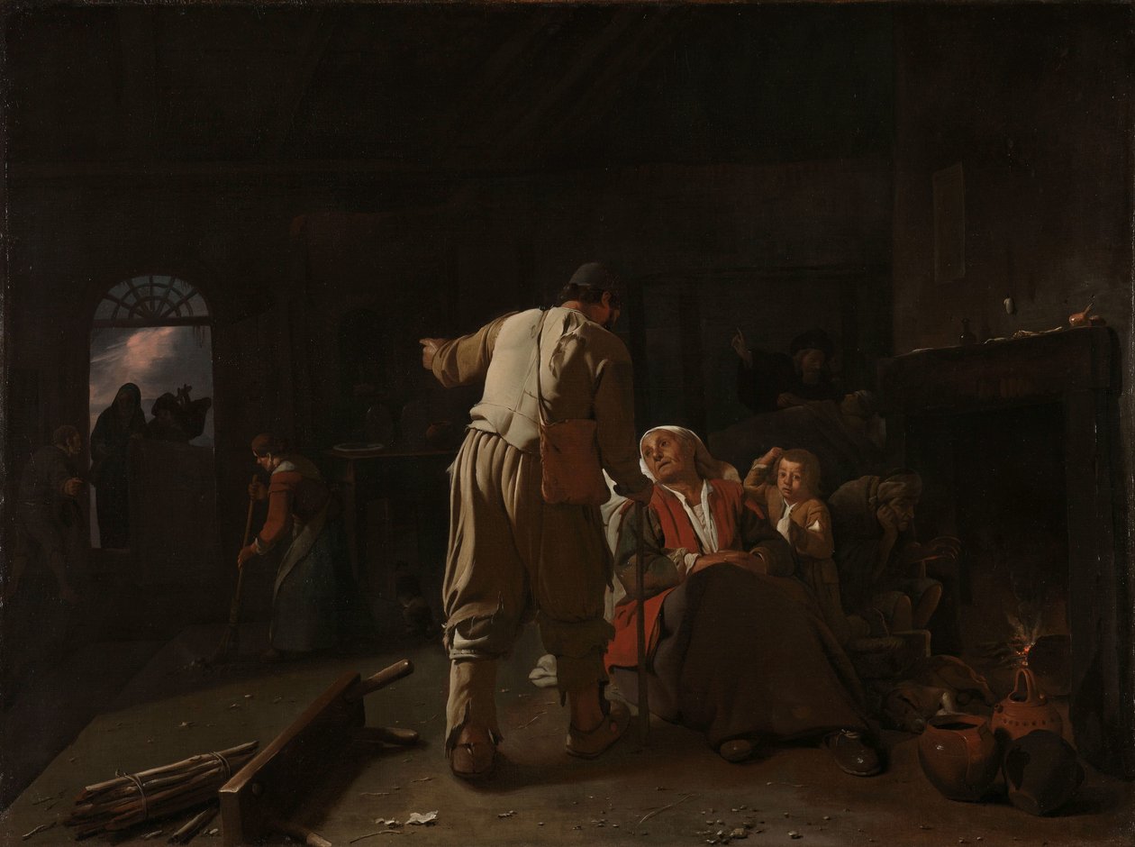 De zieken bezoeken door Michael Sweerts