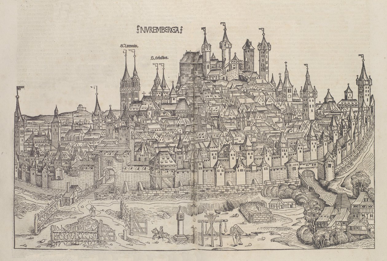 Neurenberg, 1493 door Michael Wolgemut