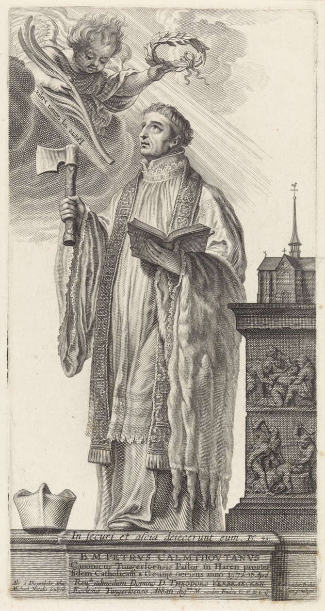Een afbeelding van Petrus van Kalmpthout door Michel Natalis