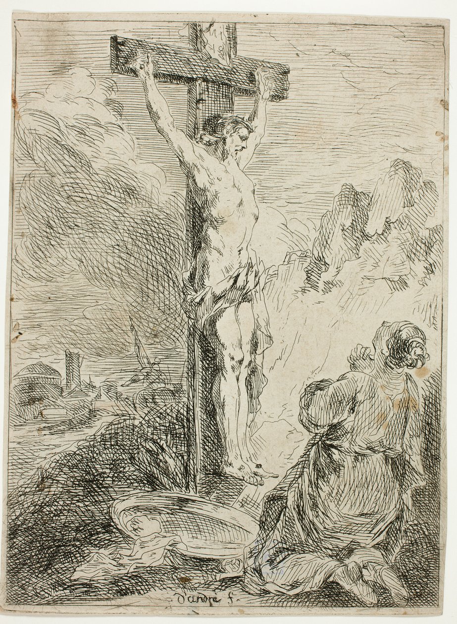 Christus aan het kruis door Michel Francois Dandre Bardon