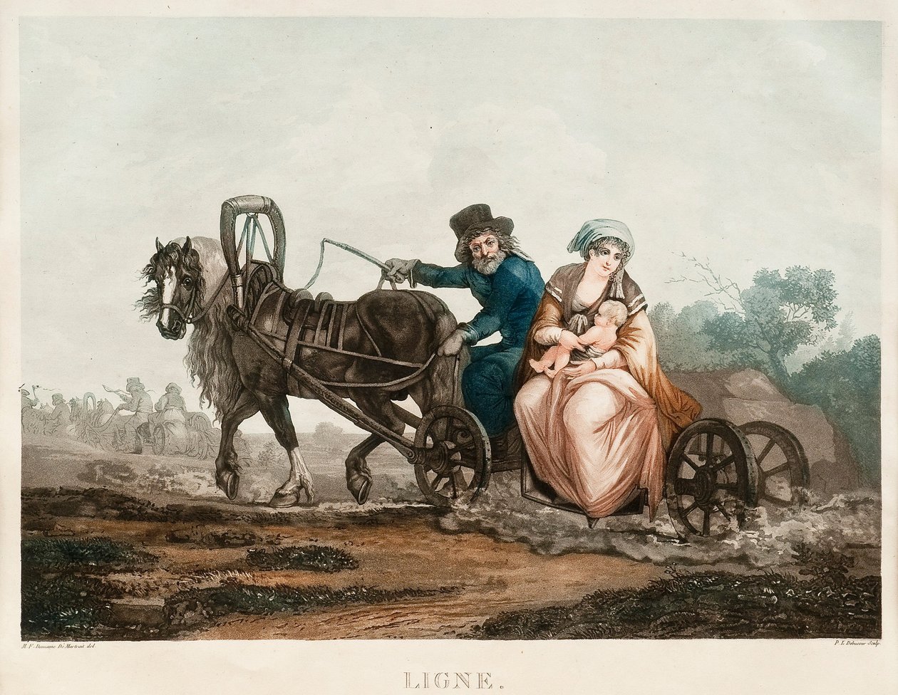 Slee rijden door Michel Francois Damam Demartrait