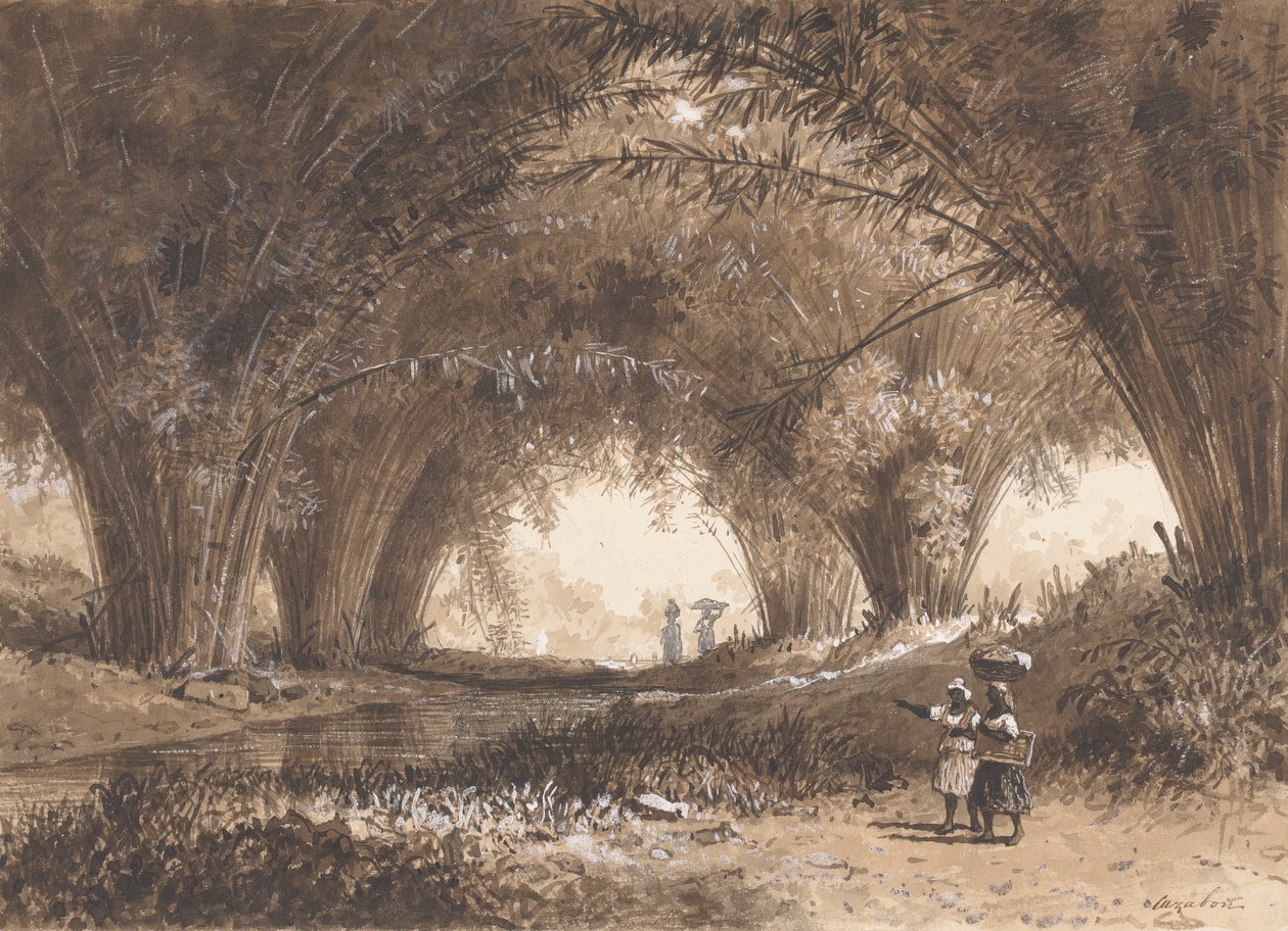 Bamboe Bogen, St. Anns door Michel Jean Cazabon