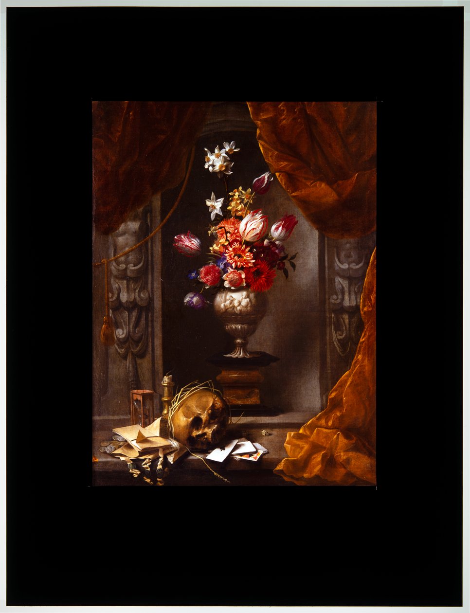 Stilleven met vaas bloemen door Michel de Bouillon