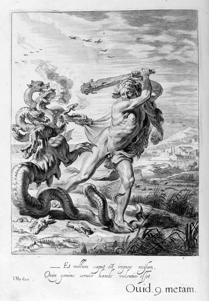 Hercules en de Hydra door Michel de Marolles