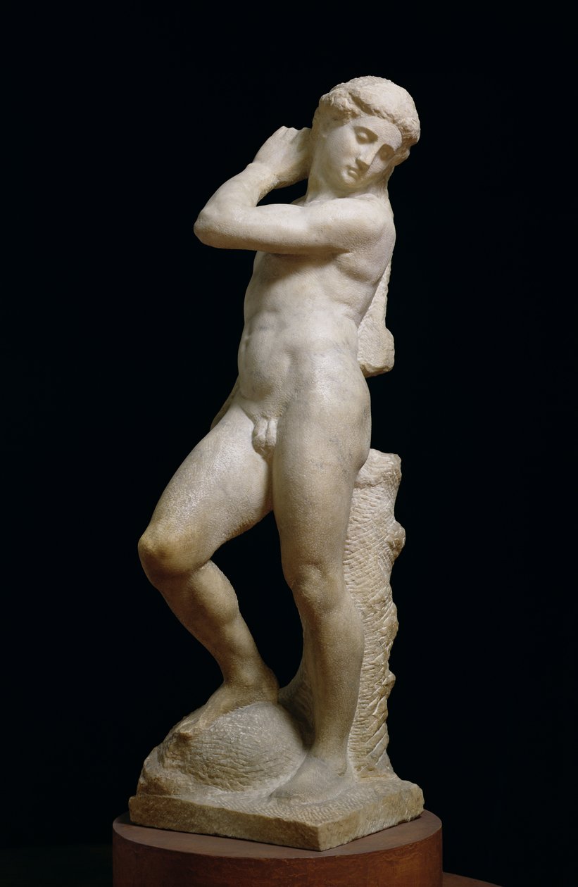 Apollo, of David, ca. 1530 (marmer) door Michelangelo Buonarroti
