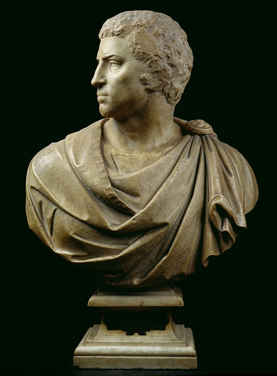 Buste van Brutus (85-42 v.Chr.) ca. 1540 door Michelangelo Buonarroti