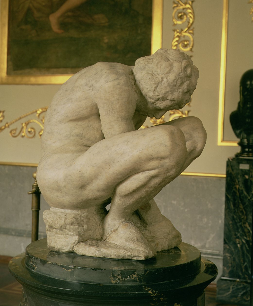 Hurkend Jongen, ca. 1530-34 door Michelangelo Buonarroti
