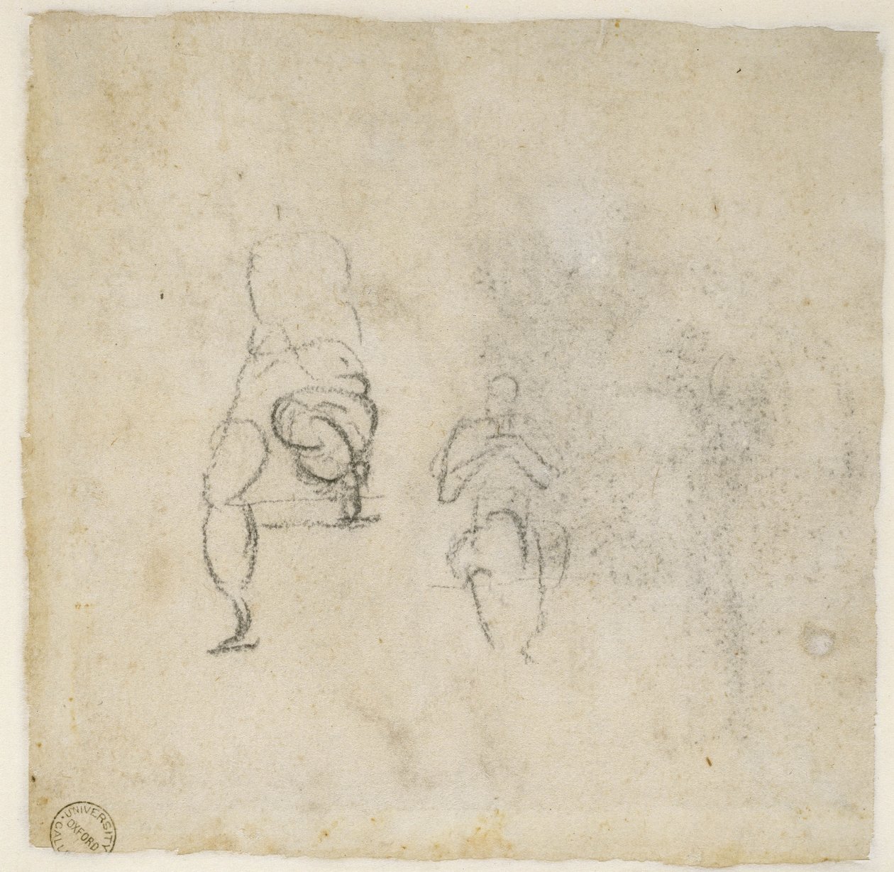 Figurenstudies, c.1511 door Michelangelo Buonarroti