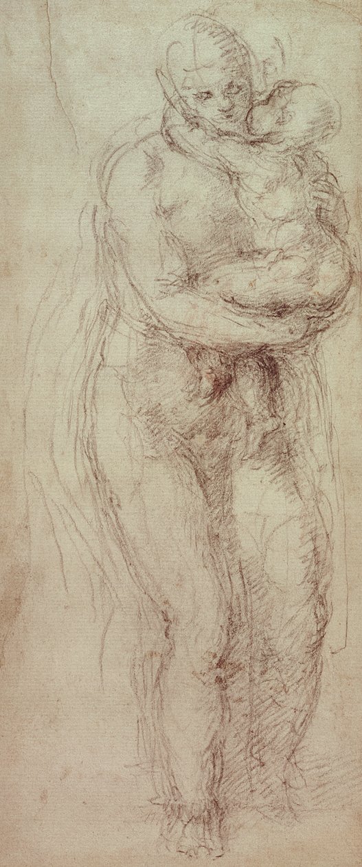 Madonna en Kind door Michelangelo Buonarroti