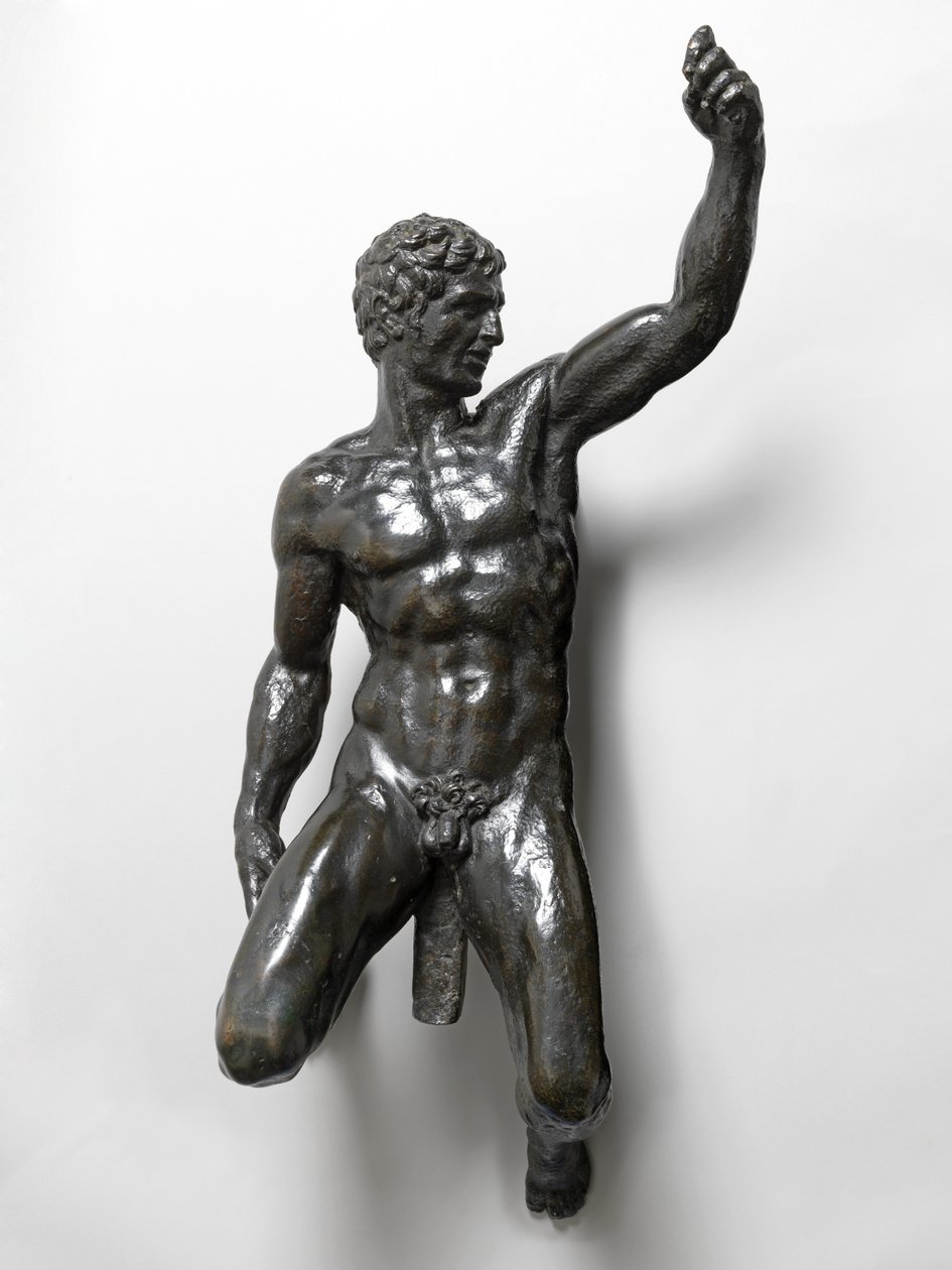 Naakte bacchanten die op panters rijden door Michelangelo Buonarroti