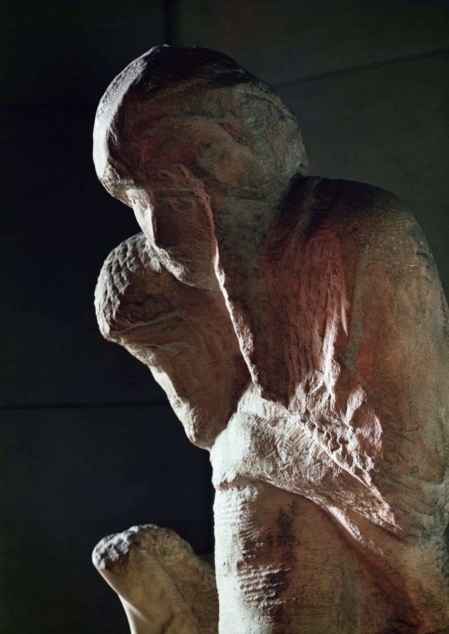 Pietà bekend als Rondanini (detail) door Michelangelo Buonarroti