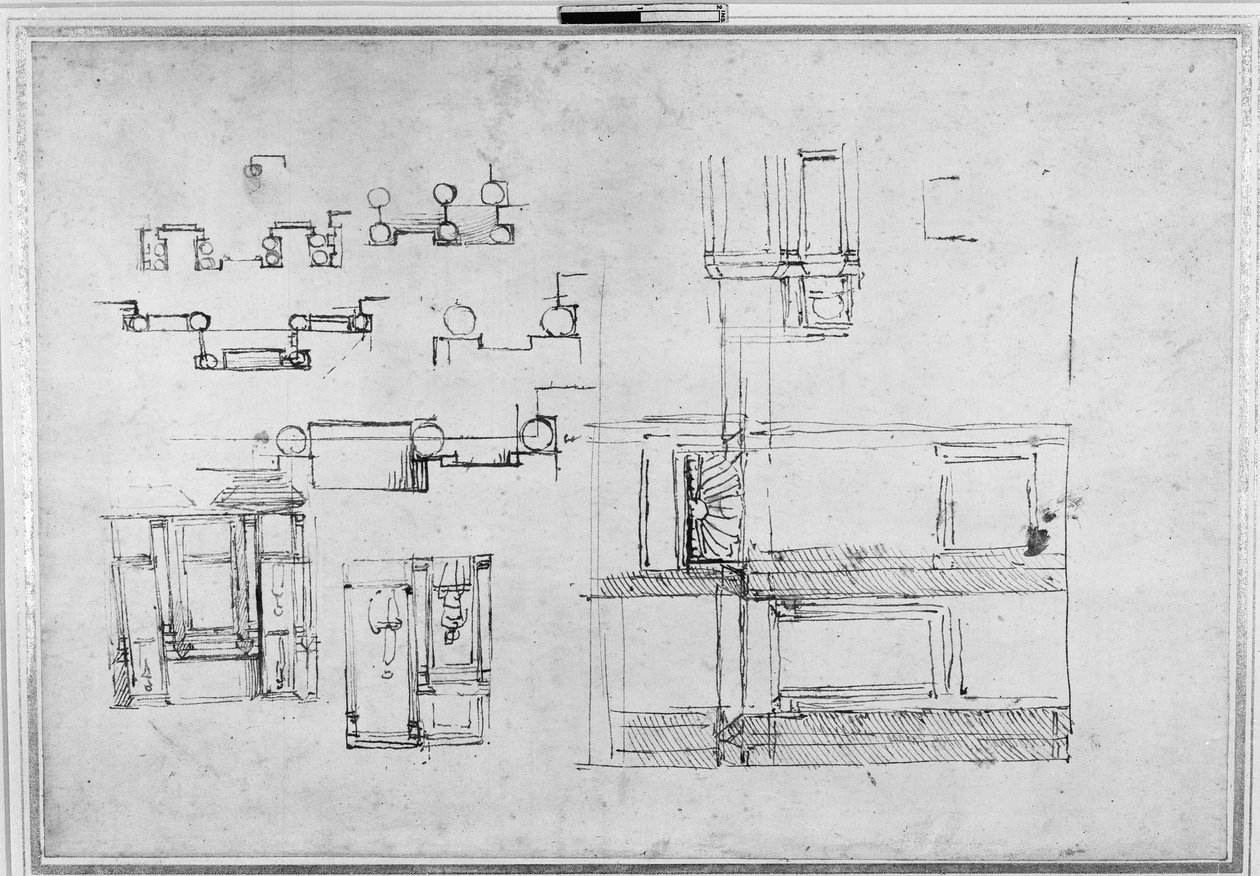 Studies voor het Medici Graf, ca. 1520 door Michelangelo Buonarroti