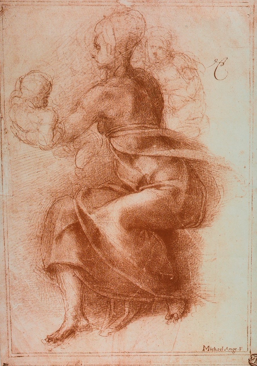 De Maagd en Kind door Michelangelo Buonarroti