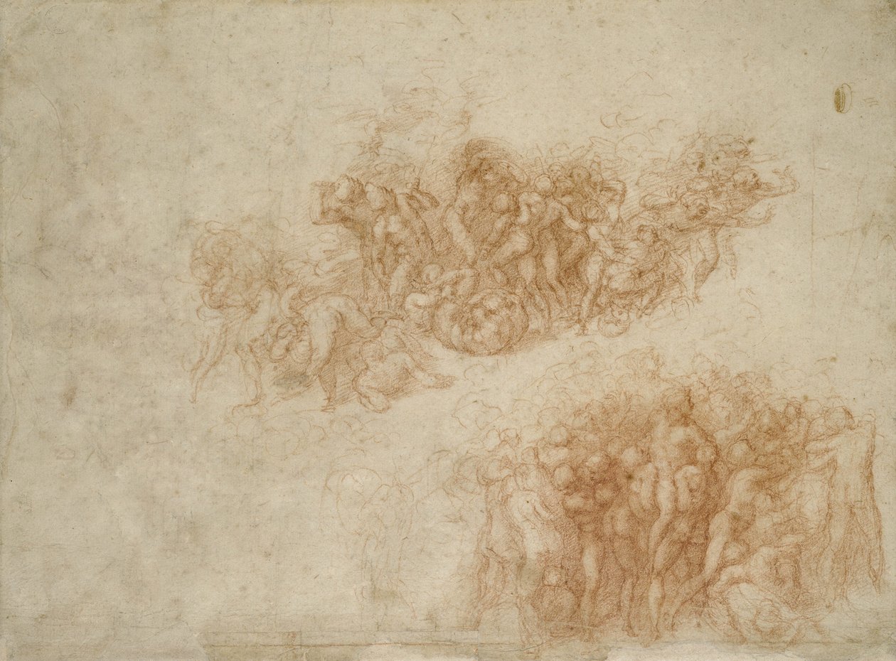 De Aanbidding van de Koperen Slang, c.1530 door Michelangelo Buonarroti
