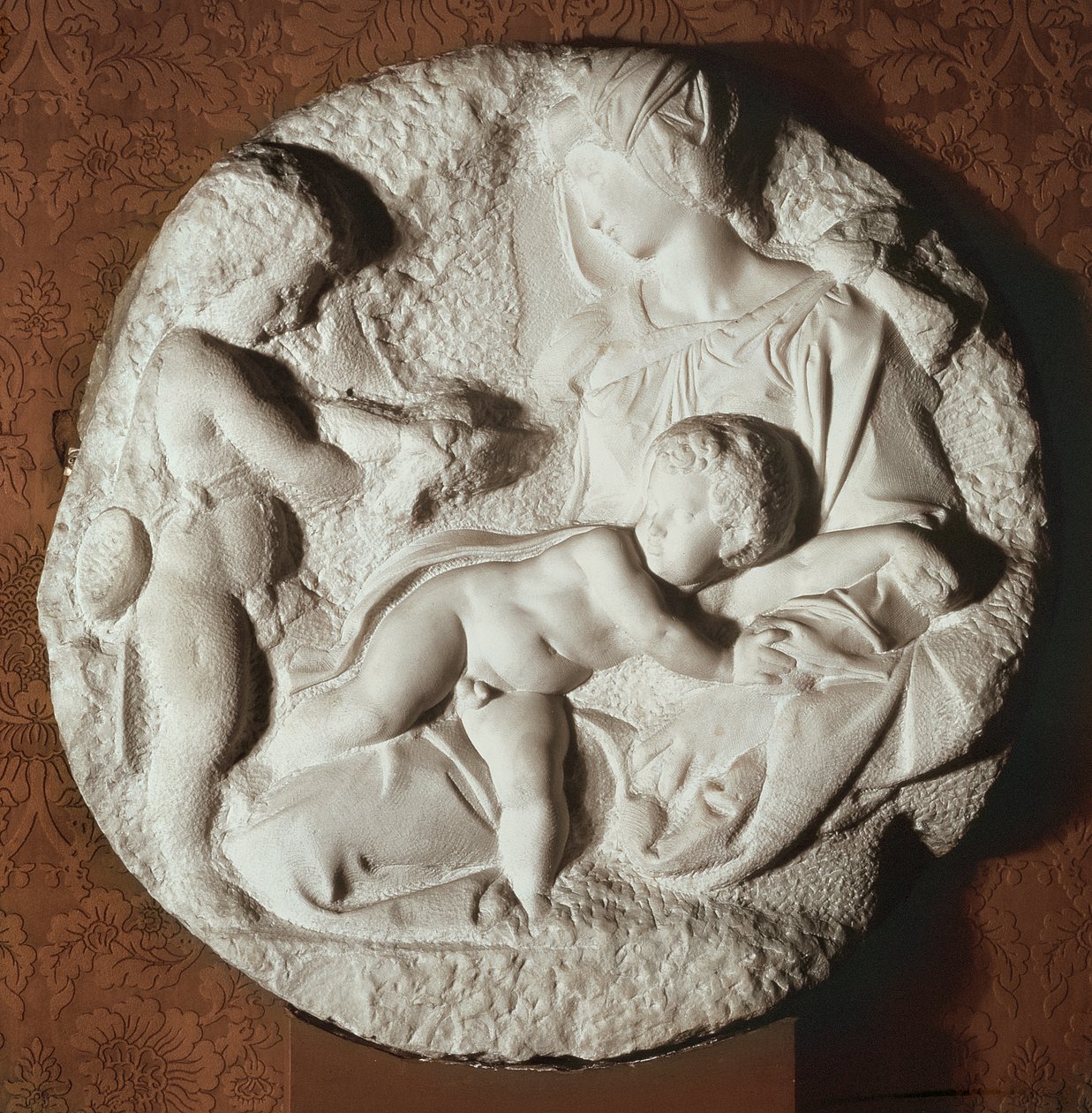 Tondo Taddei, ronde stenen gebeeldhouwde paneel door Michelangelo Buonarroti door Michelangelo Buonarroti