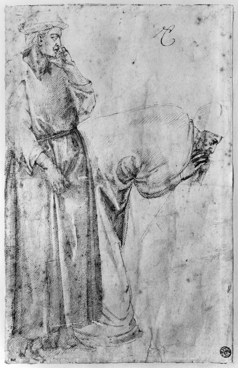 Twee figuren door Michelangelo Buonarroti