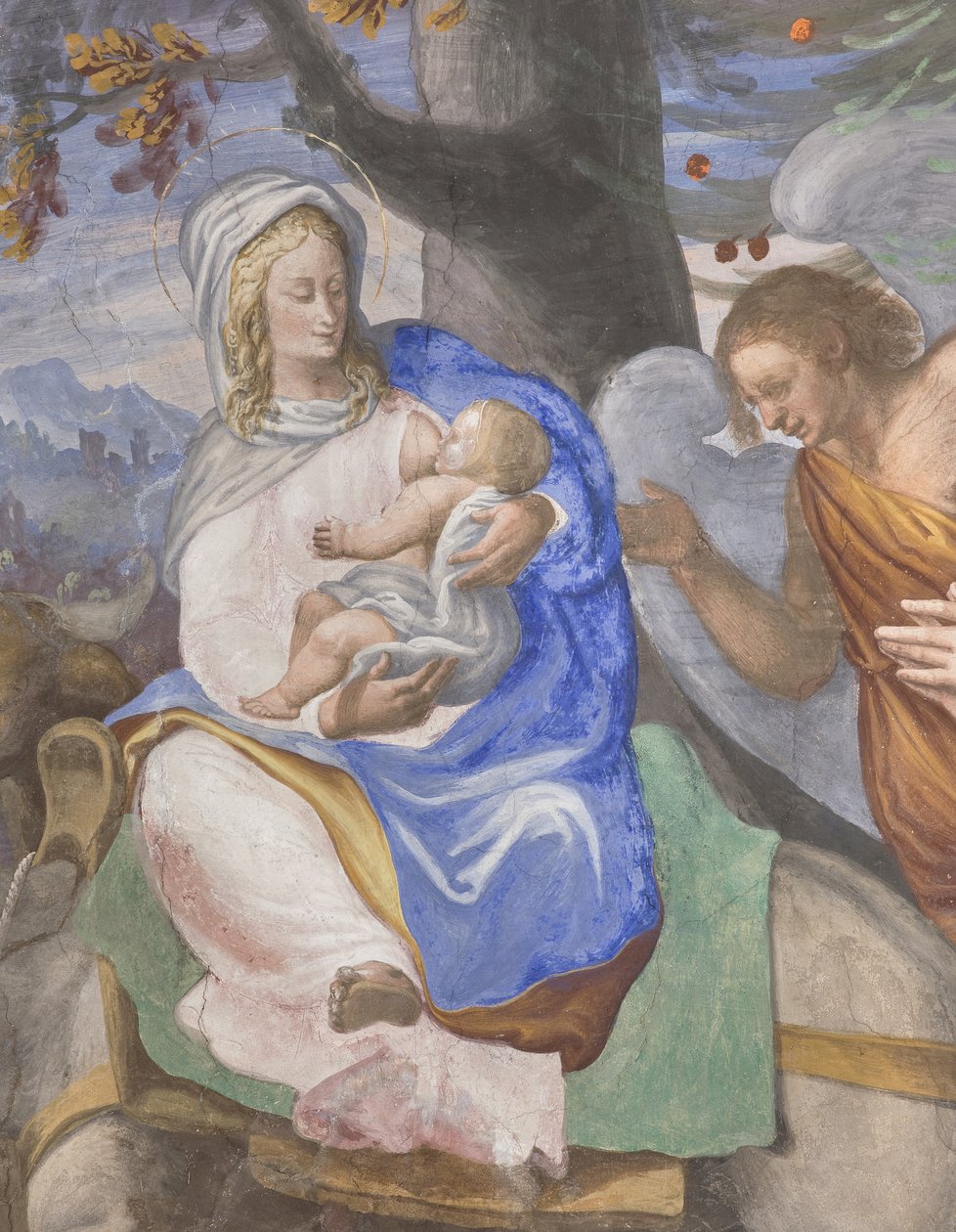 Scènes uit het leven van de Maagd Maria (detail) door Michelangelo Carminati