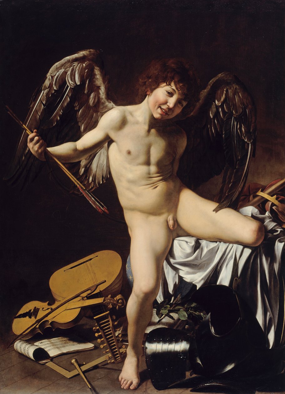 Cupido als Overwinnaar door Michelangelo Merisi Caravaggio