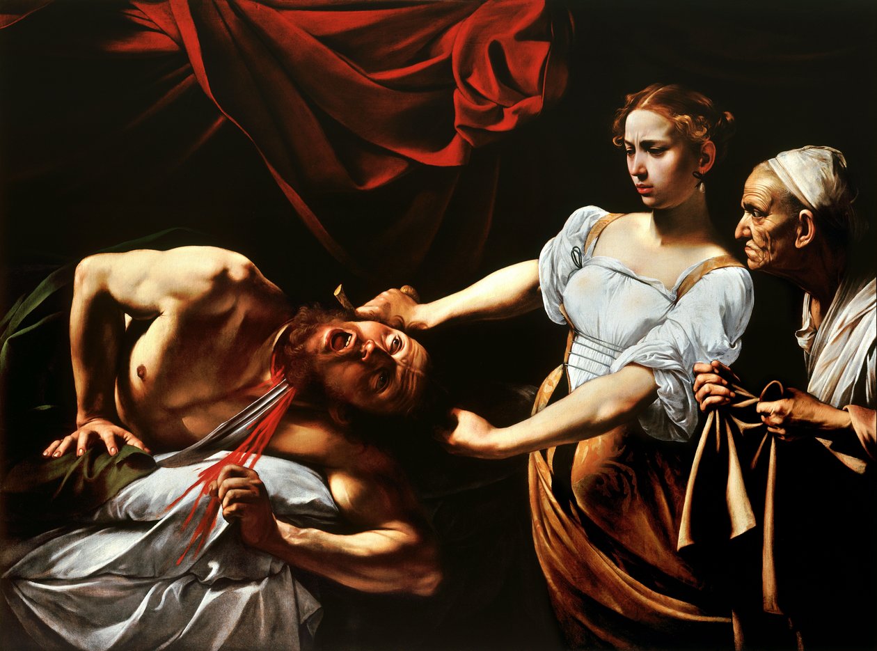 Judith onthoofdt Holofernes door Michelangelo Merisi Caravaggio