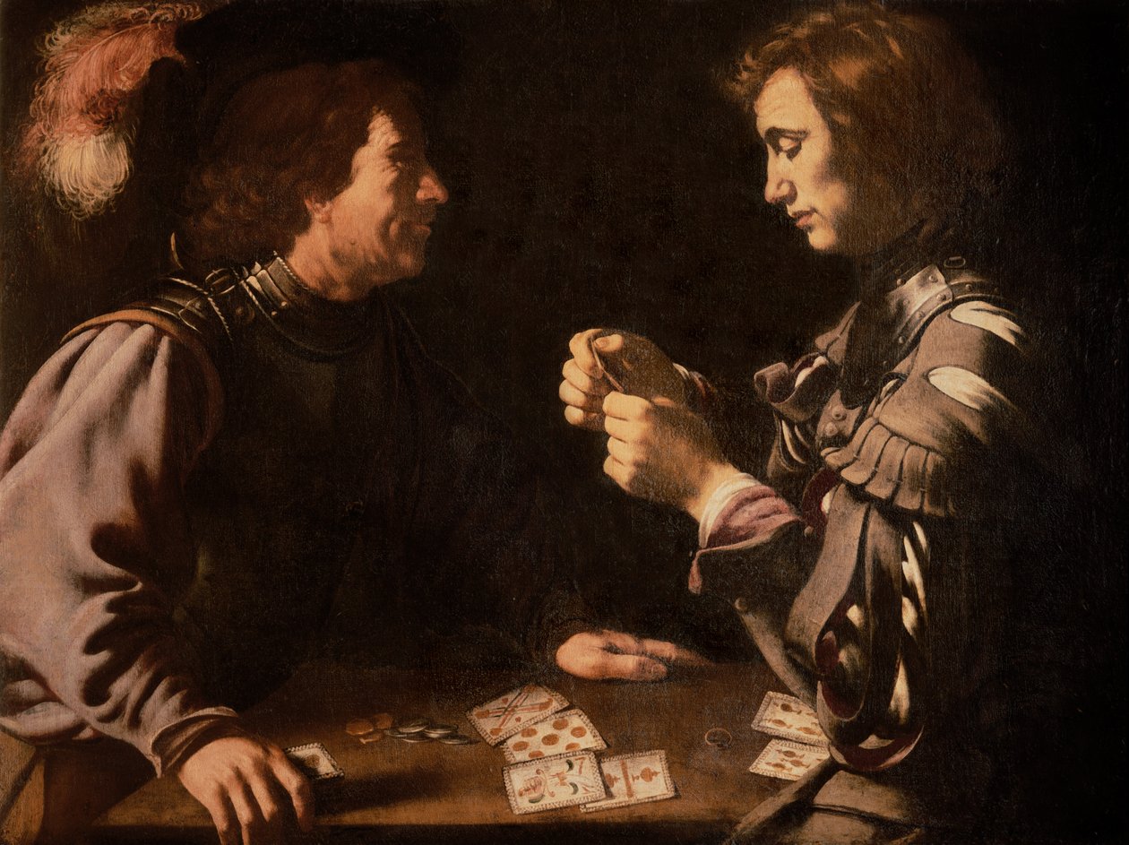 De Gokkers door Michelangelo Merisi Caravaggio