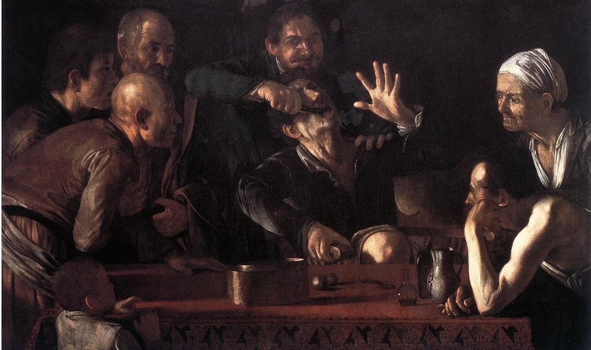 De Tandentrekker door Michelangelo Merisi Caravaggio