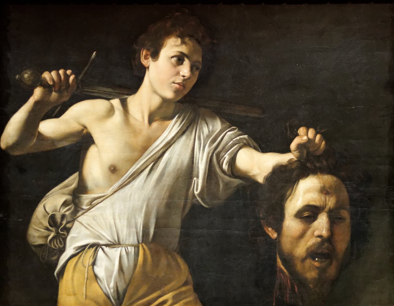David met het hoofd van Goliath door Michelangelo Merisi Caravaggio