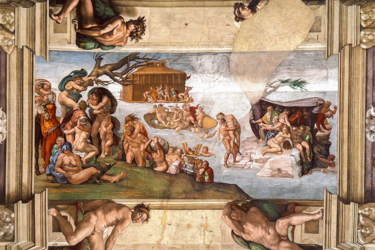 De Zondvloed door Michelangelo