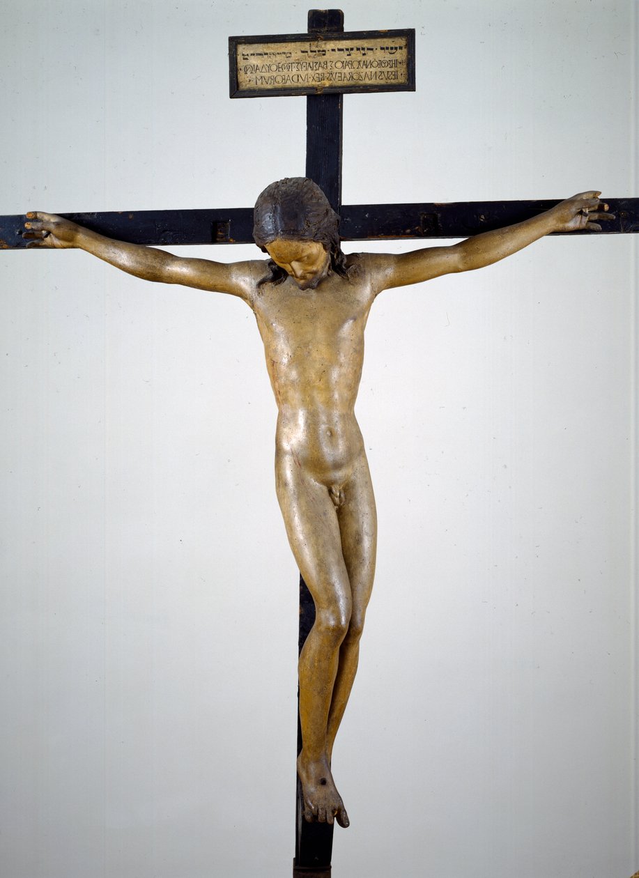 Kruisbeeld, ca. 1492-94 door Michelangelo Buonarroti