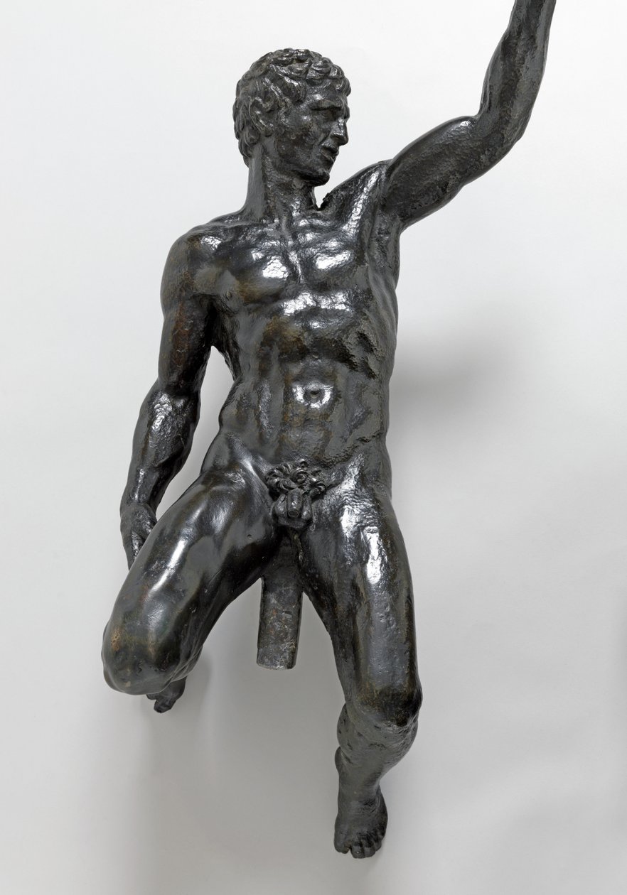 Naakte bacchanten rijden op panters door Michelangelo Buonarroti