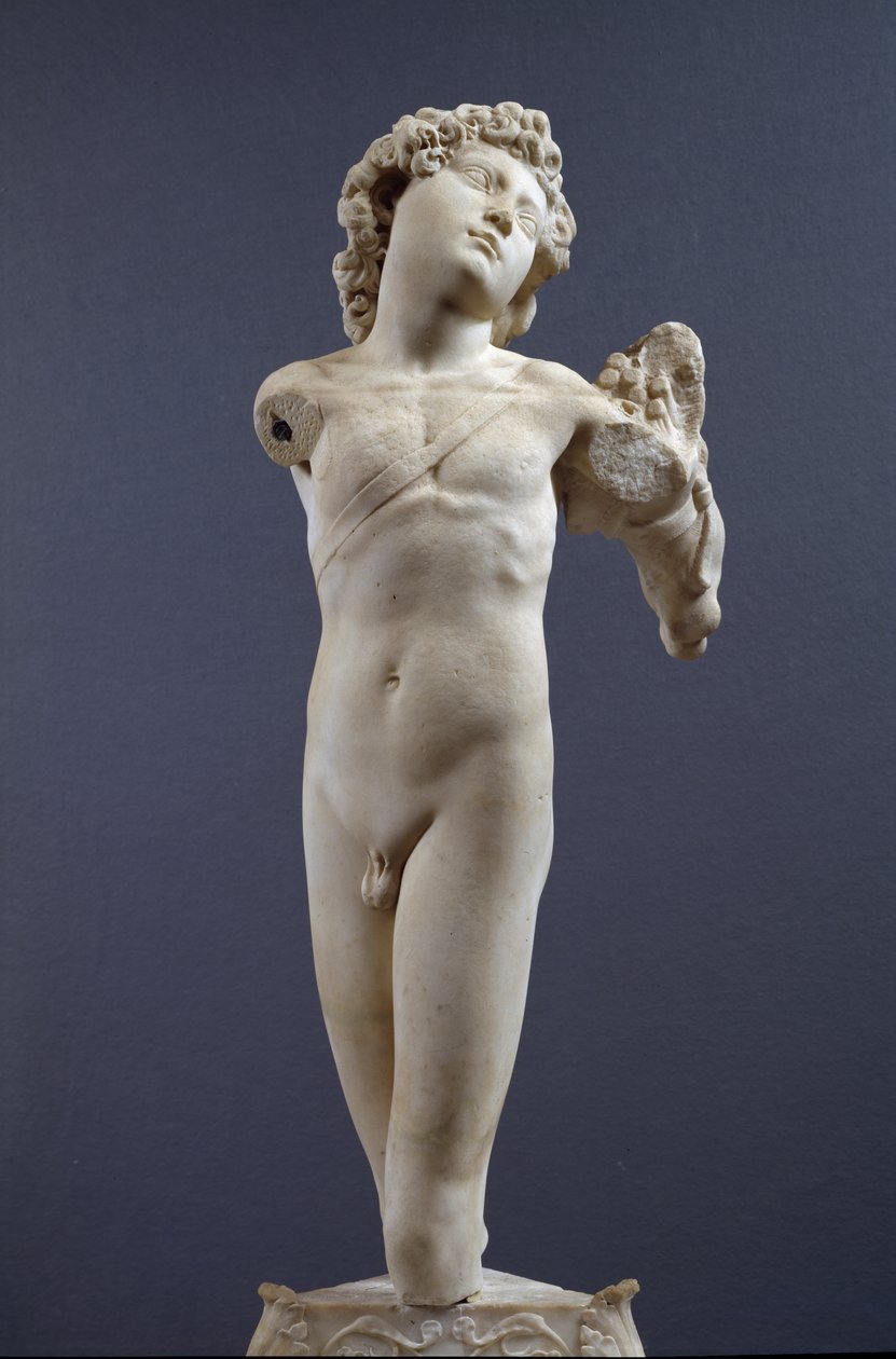 Jonge boogschutter, ca. 1490 (marmer) door Michelangelo Buonarroti