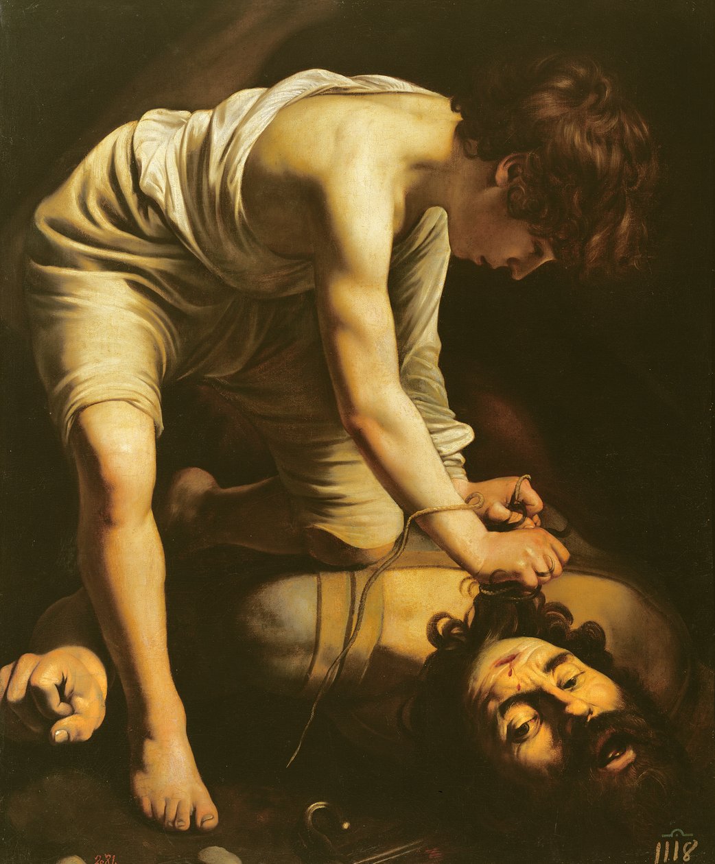 David overwint Goliath door Michelangelo Merisi Caravaggio