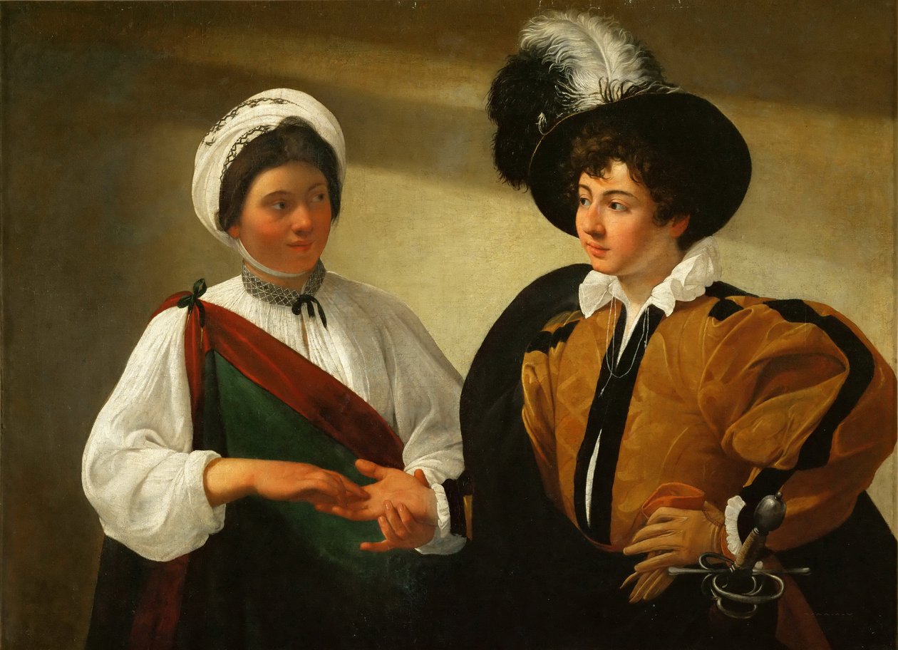 De waarzegster door Michelangelo Merisi Caravaggio